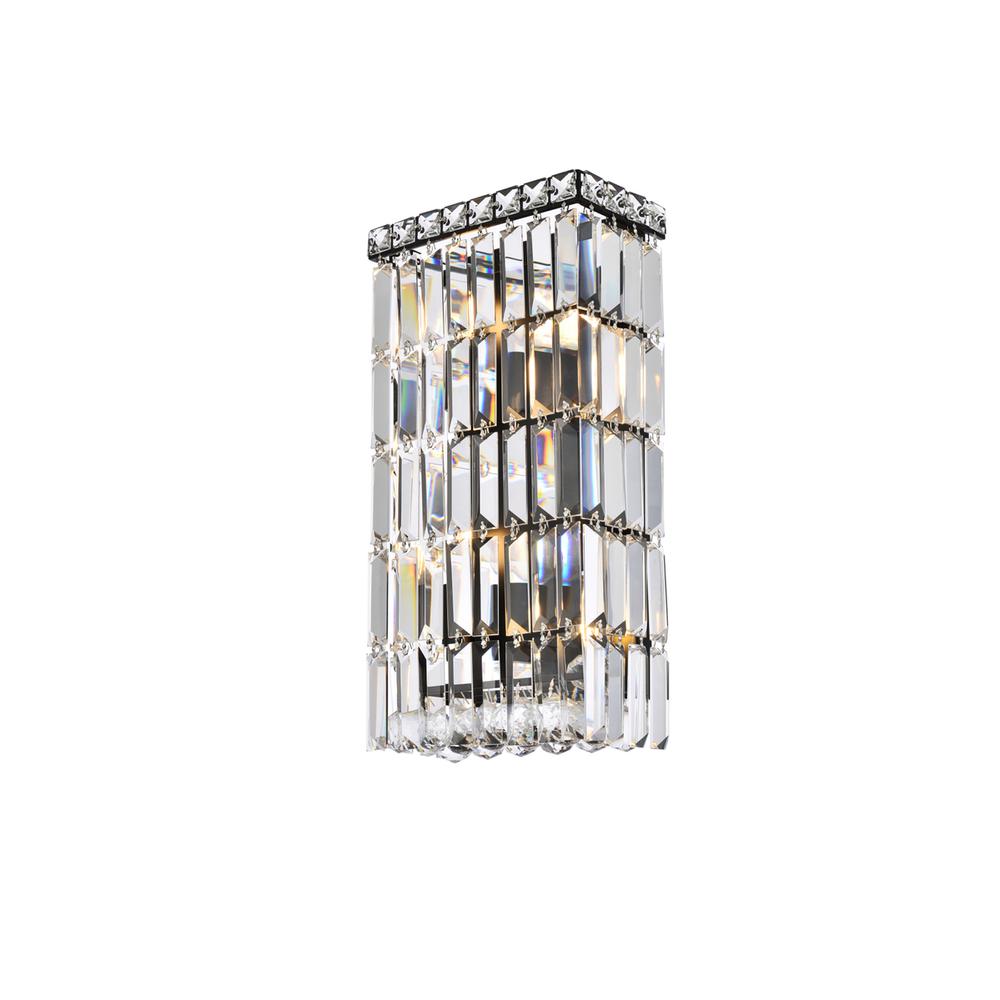 Maxime 8 Inch Black Wall Sconce. Picture 2