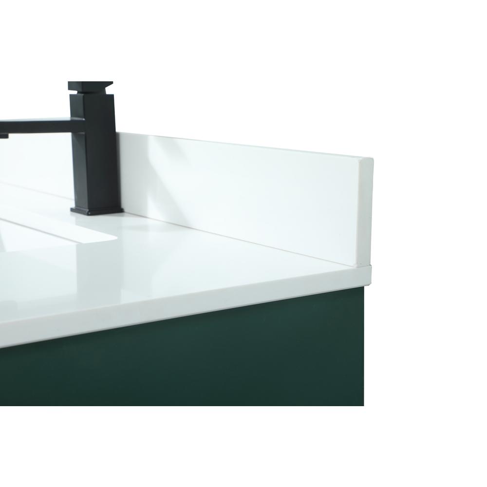 36 inch Single bathroom vanity in green with backsplash. Picture 11