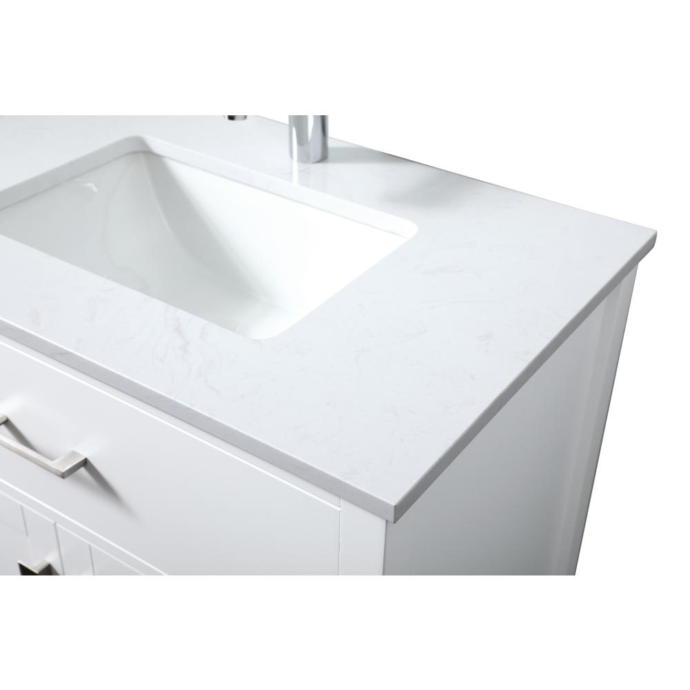 30 Inch SIngle Bathroom Vanity In White. Picture 11