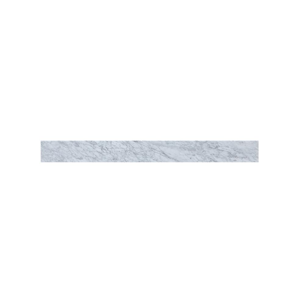 42 inch backsplash in carrara white. Picture 1