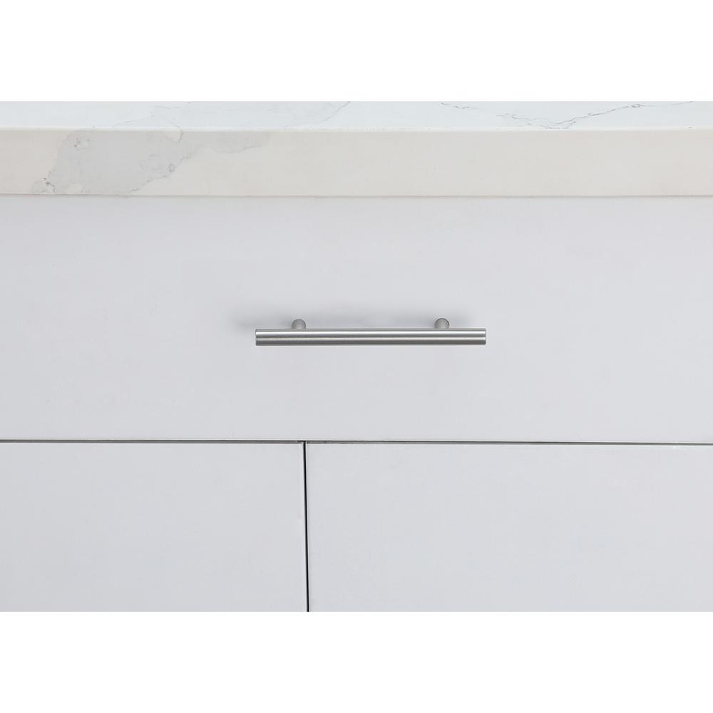 Quinn 4" Center to Center Brushed Nickel Bar Pull Multipack (set of 10). Picture 6
