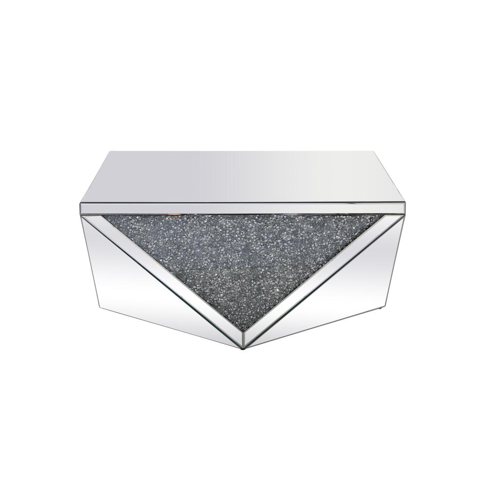 38 inch Square Crystal Coffee Table Silver Royal Cut Crystal. Picture 4
