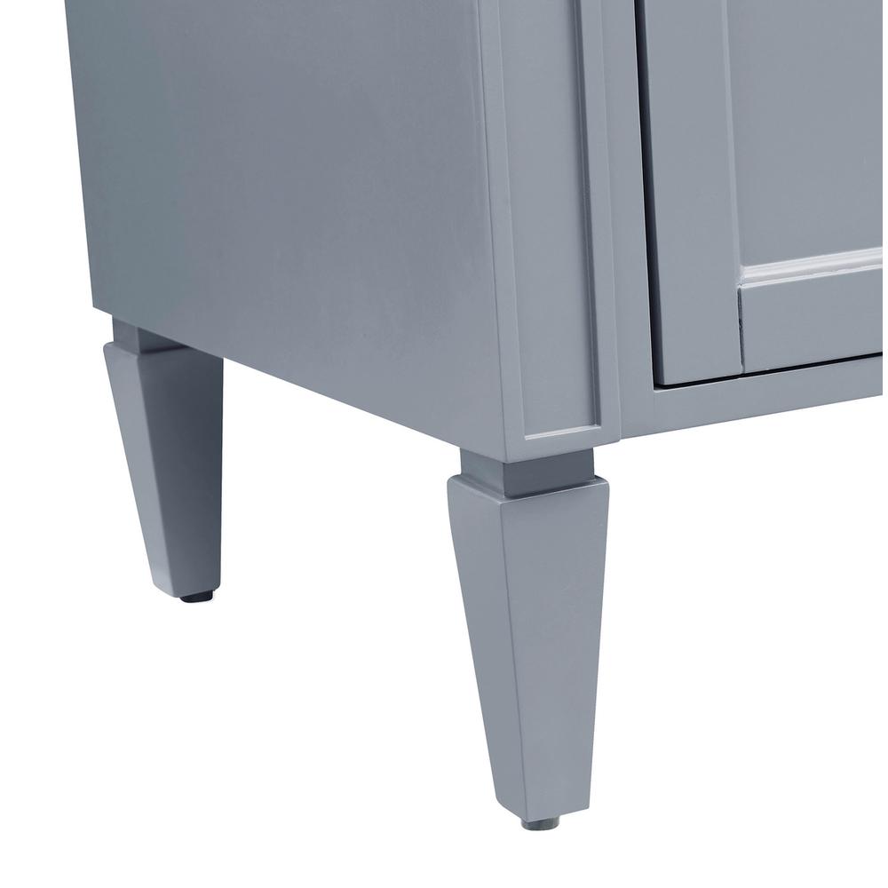 24 In. Single Bathroom Vanity Set In Grey. Picture 7
