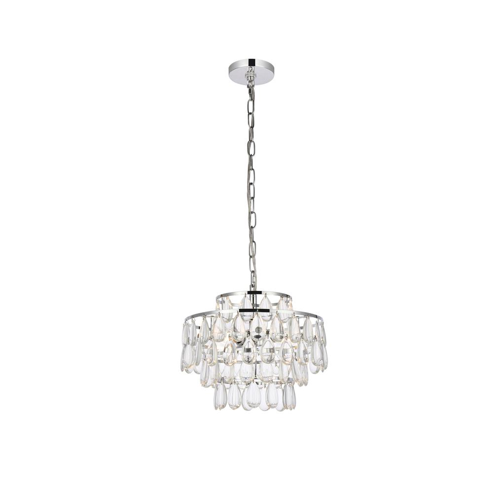 Mila 14 inch pendant in chrome. Picture 1