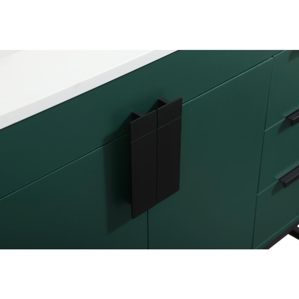 48 inch Single bathroom vanity in green with backsplash. Picture 12
