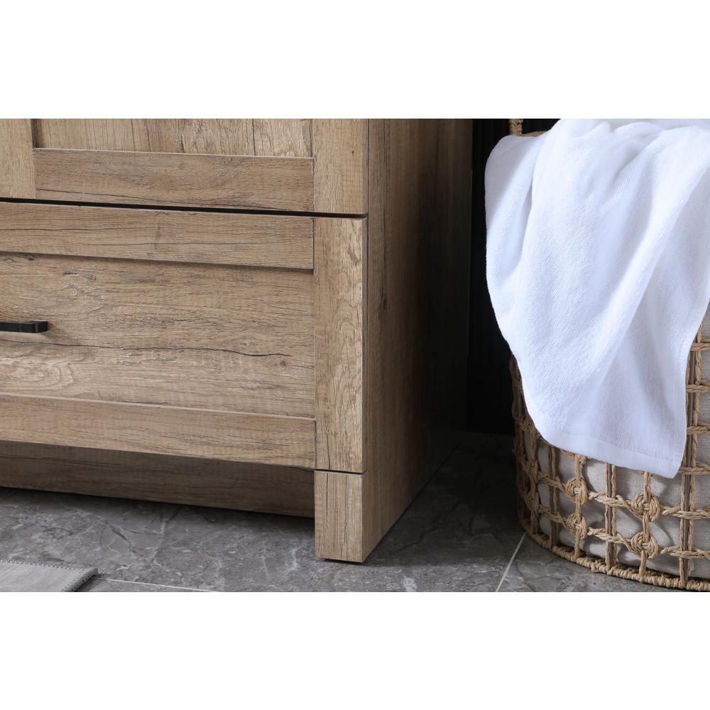 84 Inch Double Bathroom Vanity In Natural Oak. Picture 6