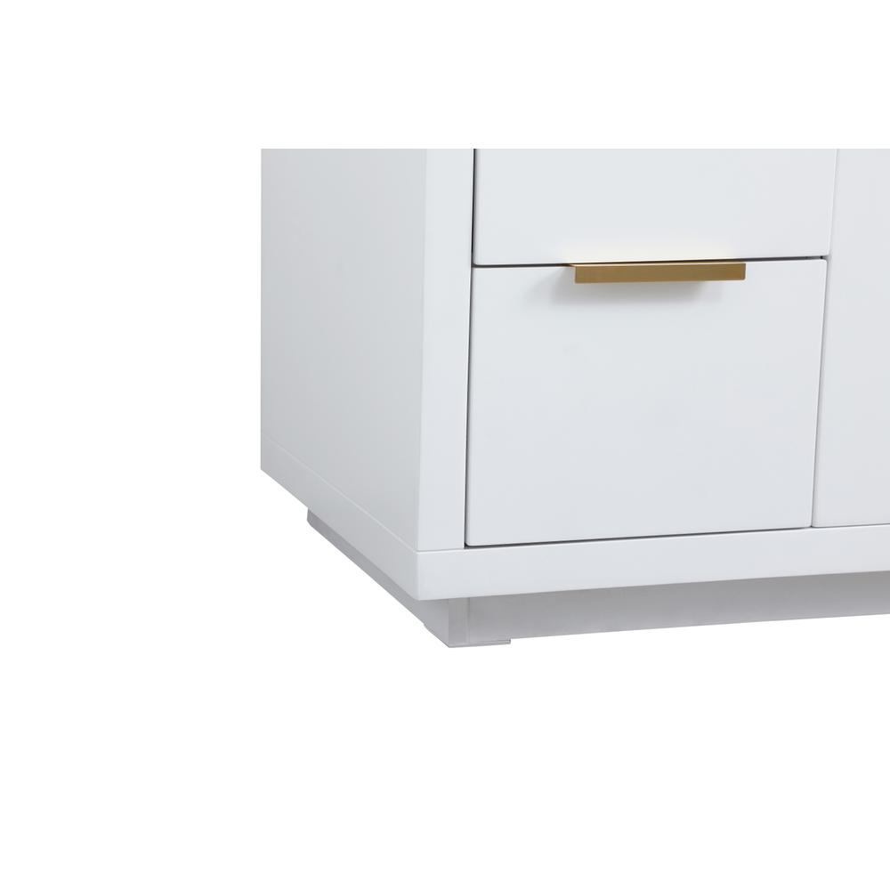 54 Inch SIngle Bathroom Vanity In White. Picture 13