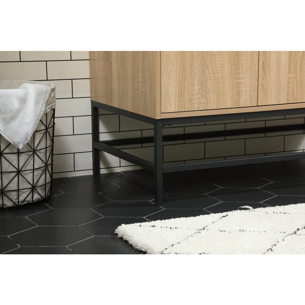 42 inch Single bathroom vanity in mango wood. Picture 6