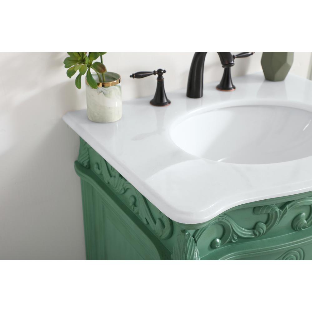 27 inch Single Bathroom vanity in vintage mint. Picture 5