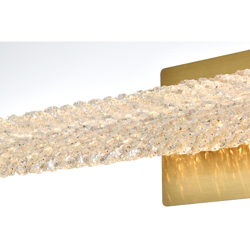 Bowen 36 inch Adjustable LED Wall Sconce in Satin Gold. Picture 5