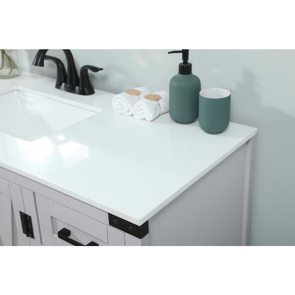 48 inch Single bathroom vanity in grey. Picture 5