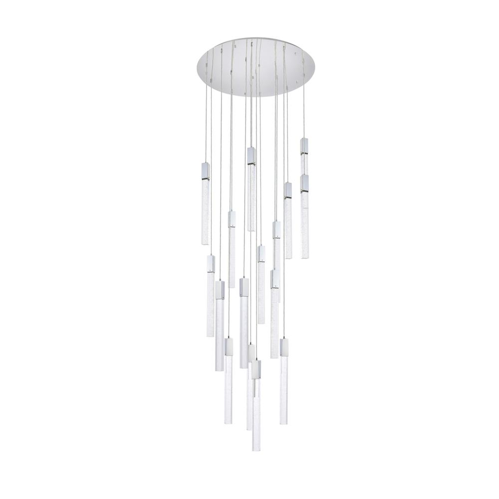 Weston 16 lights pendant in chrome. Picture 6