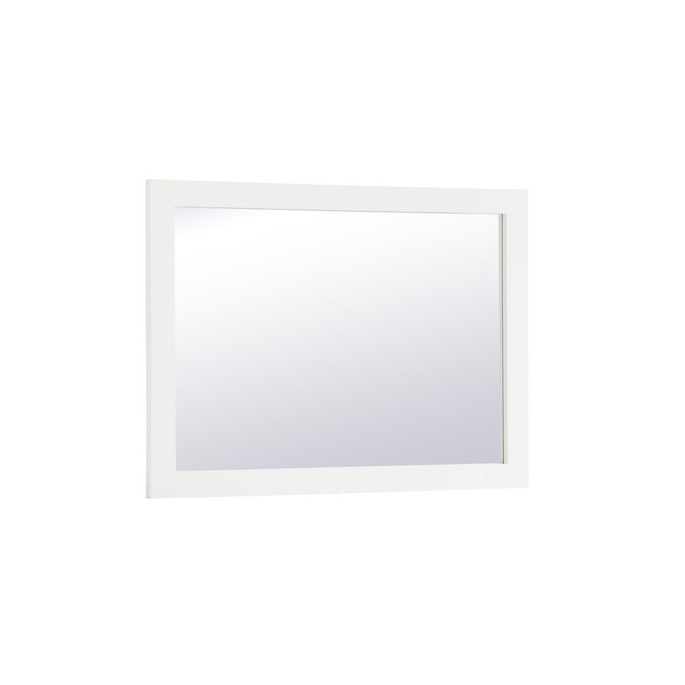 Aqua rectangle vanity mirror 24 inch in White. Picture 7