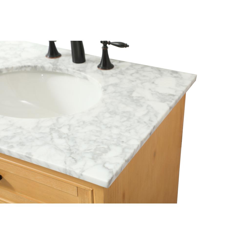 30 inch Single bathroom vanity in natural wood. Picture 11