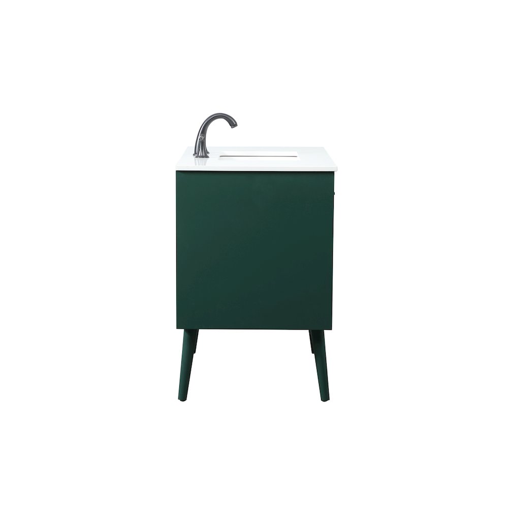 36 Inch Bathroom Vanity In Green. Picture 15