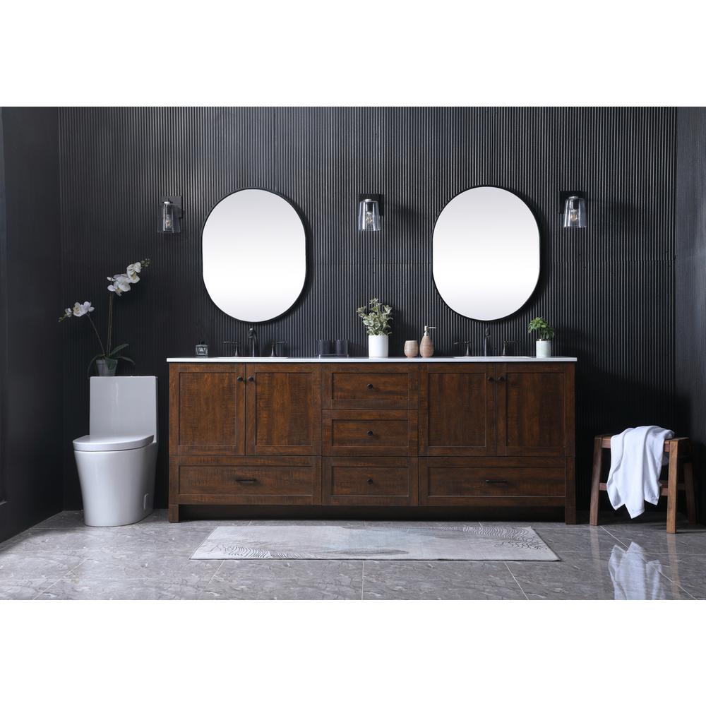 84 Inch Double Bathroom Vanity In Expresso. Picture 4