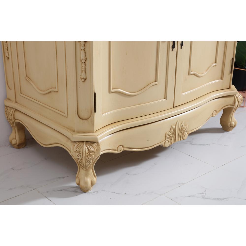 36 inch Single Bathroom vanity in light antique beige. Picture 5