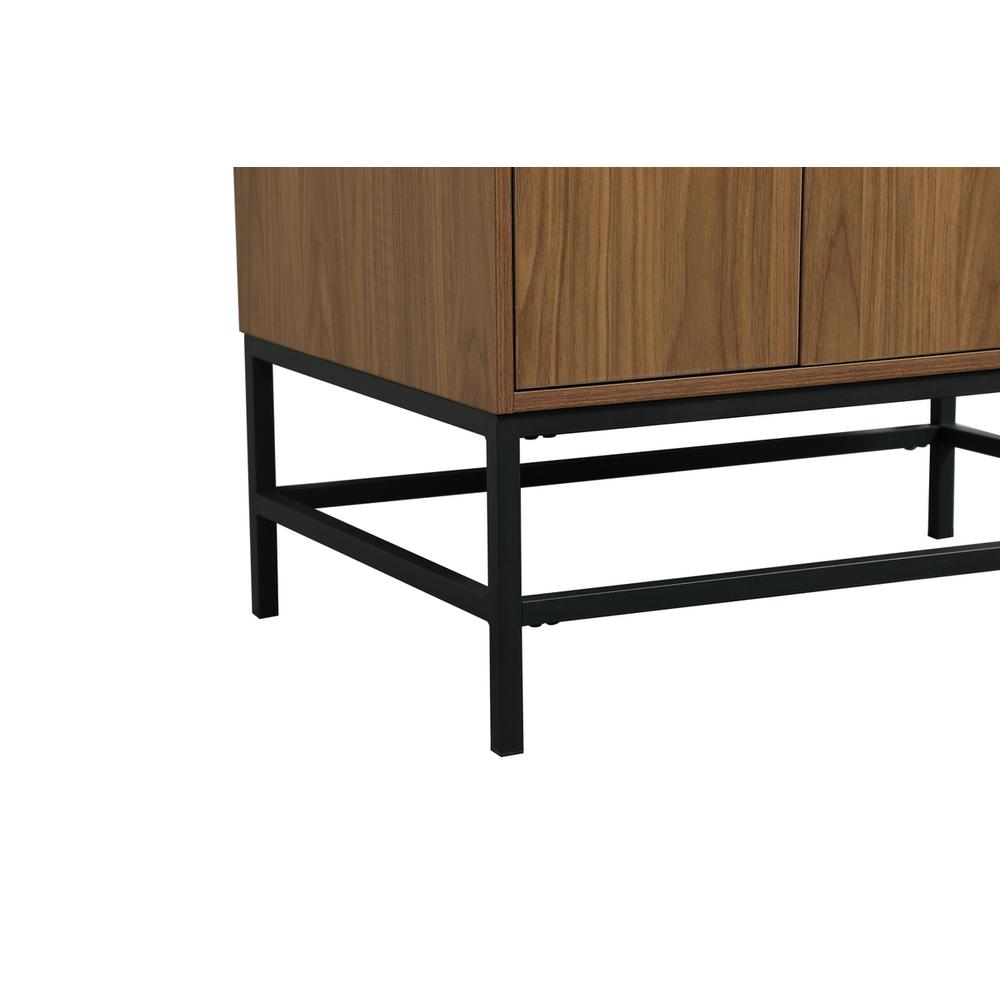 32 inch Single bathroom vanity in walnut brown. Picture 13