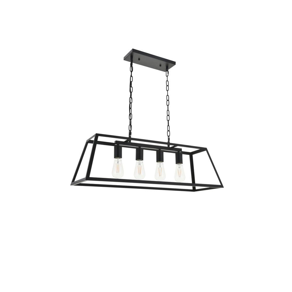 Resolute 4 light black Pendant. Picture 7