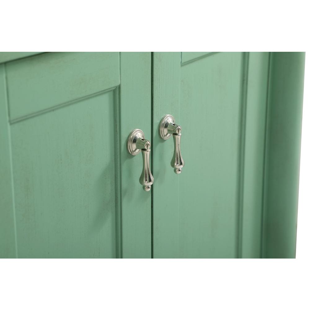 24 inch Single Bathroom vanity in vintage mint. Picture 12