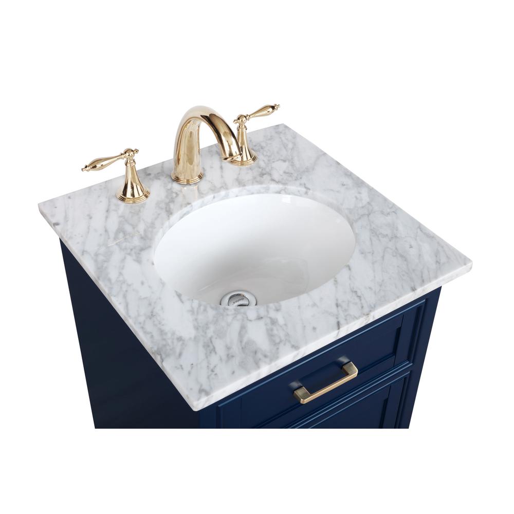 19 inch Single bathroom vanity in Blue. Picture 11