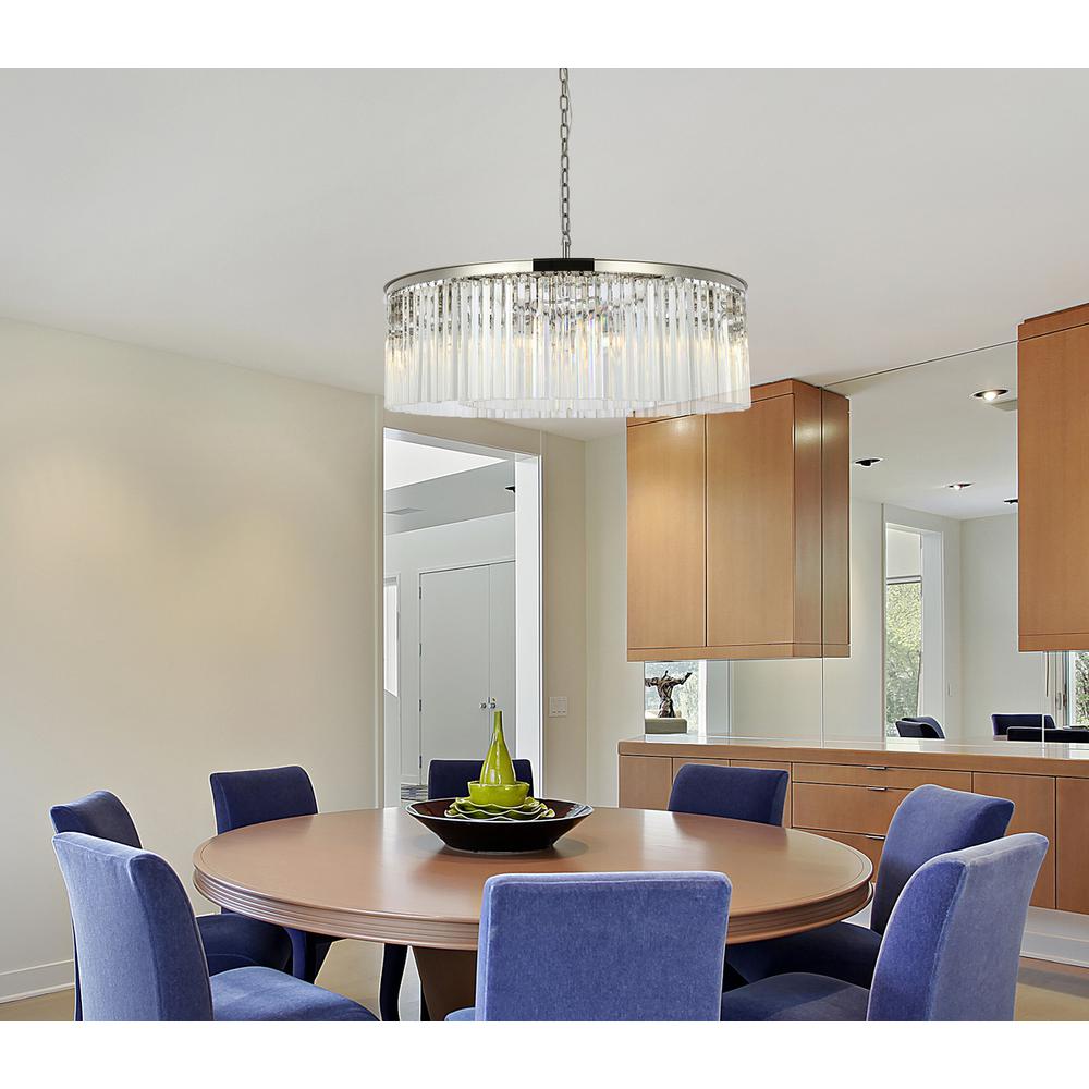Sydney 10 light polished nickel Chandelier Clear Royal Cut Crystal. Picture 8