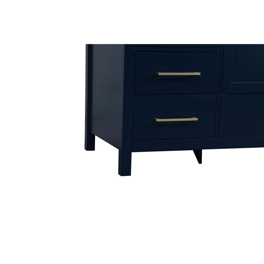 60 inch Single bathroom vanity in blue. Picture 13
