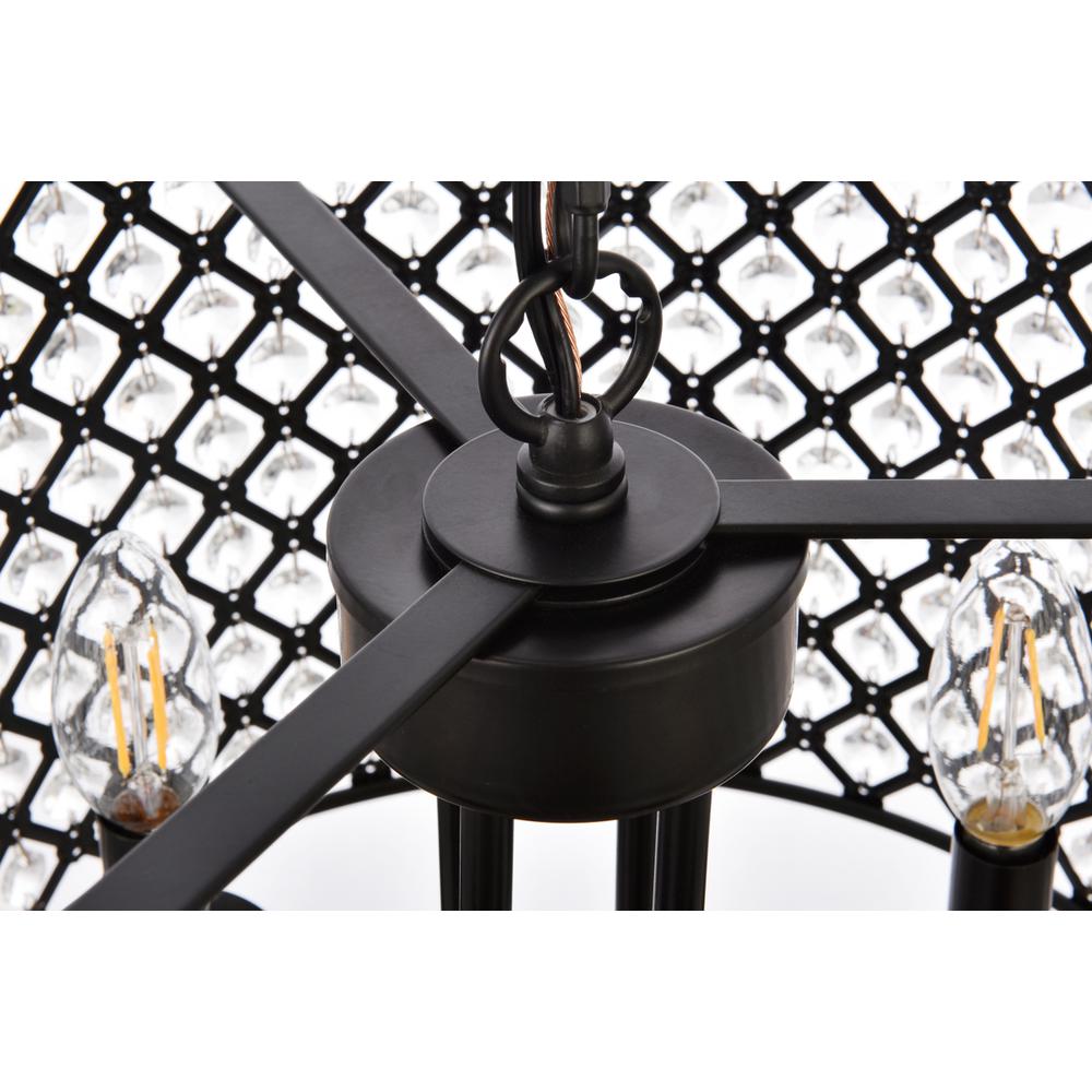 Elise 17 inch pendant in black. Picture 5