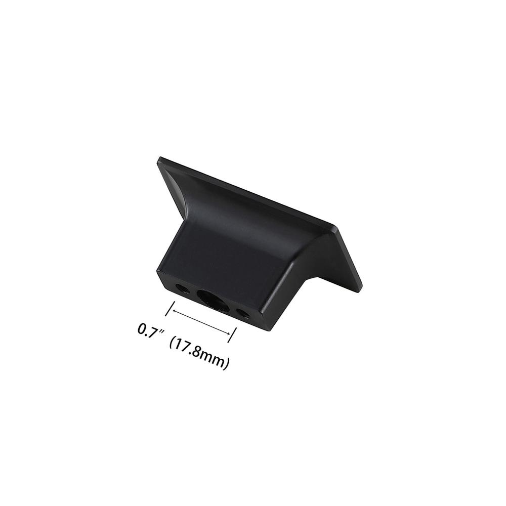 Perry 2" Matte Black Rectangle Knob Multipack (Set of 10). Picture 4