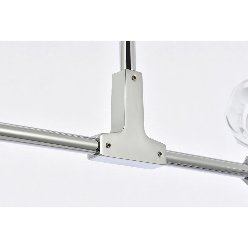 Zayne 6 Light Pendant in Chrome. Picture 4