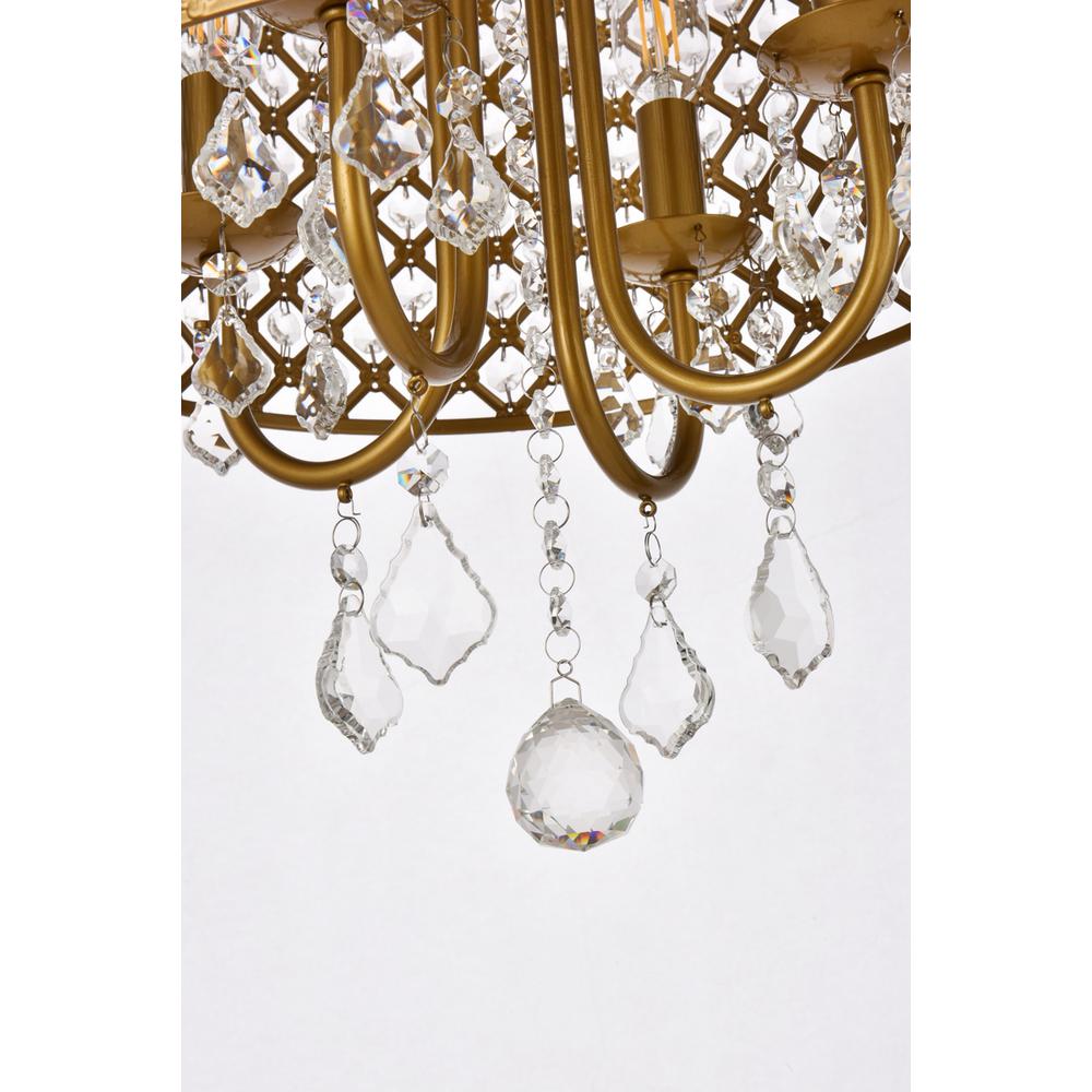 Elise 14 inch pendant in brass. Picture 3