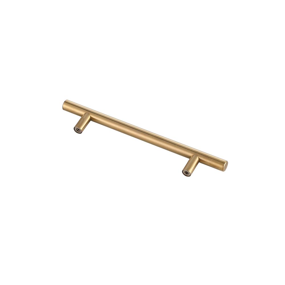 Quinn 5" Center to Center Brass Bar Pull Multipack (set of 10). Picture 4