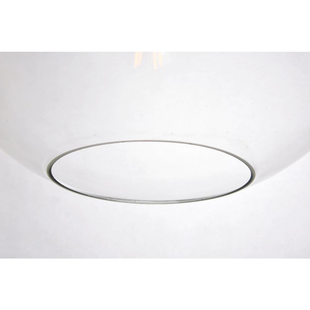 Placido Collection Pendant D15.7 H16.5 Lt:1 Black and Clear Finish. Picture 3