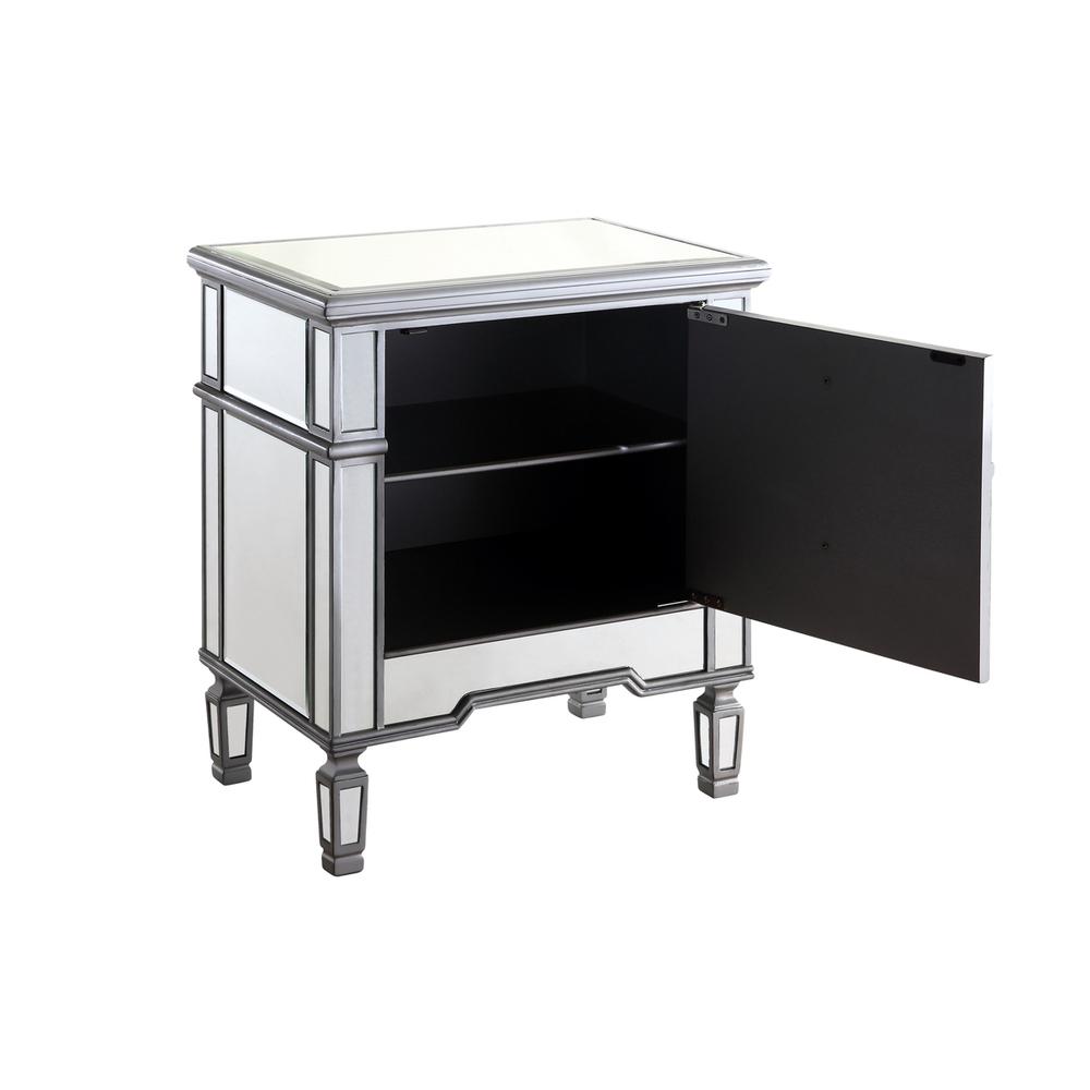 1 Door Cabinet 24 in. x 16 in. x 27 in. in silver paint. Picture 5