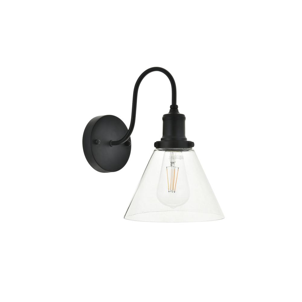 Histoire 1 light black Wall Sconce. Picture 2