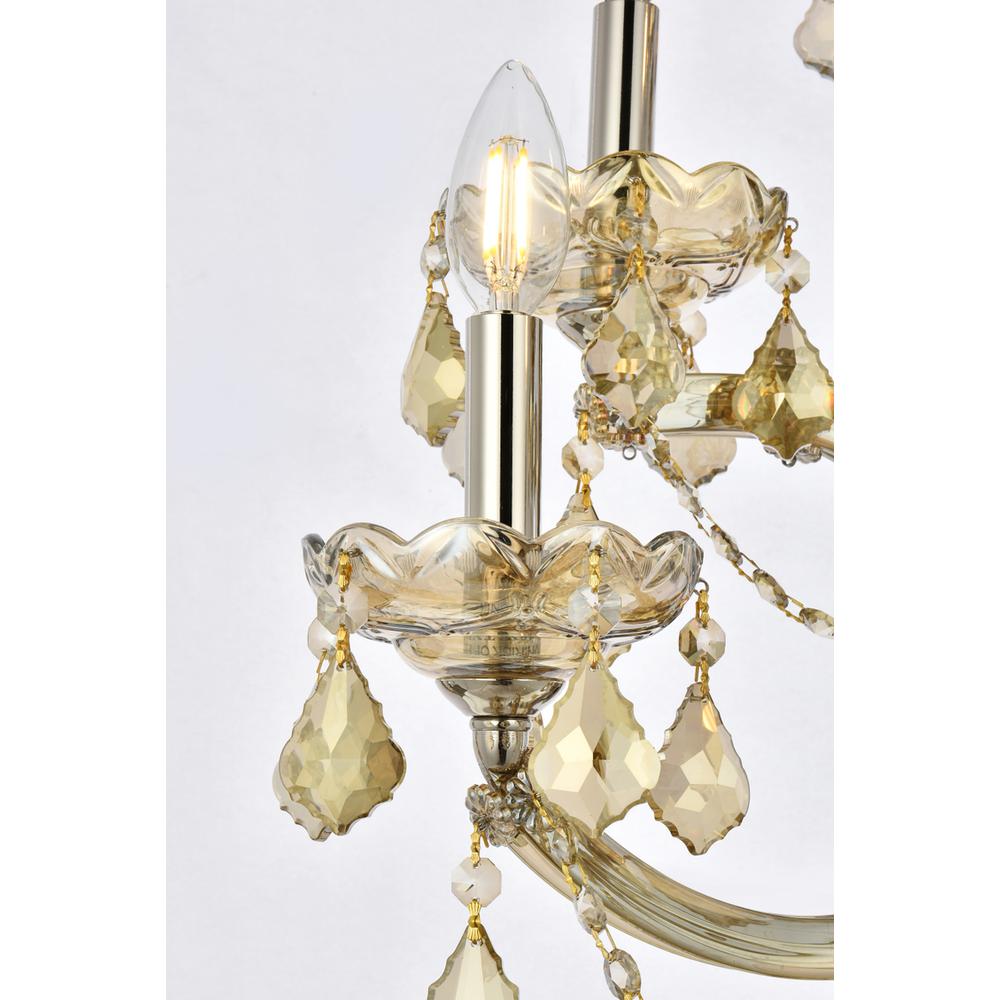 Maria Theresa 5 light Golden Teak Wall Sconce Golden Teak. Picture 3