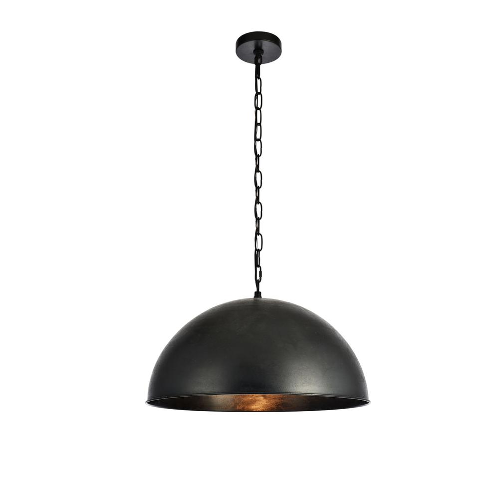 Merce Collection Pendant D20 H12.75 Lt:1 Vintage Black Finish. Picture 1