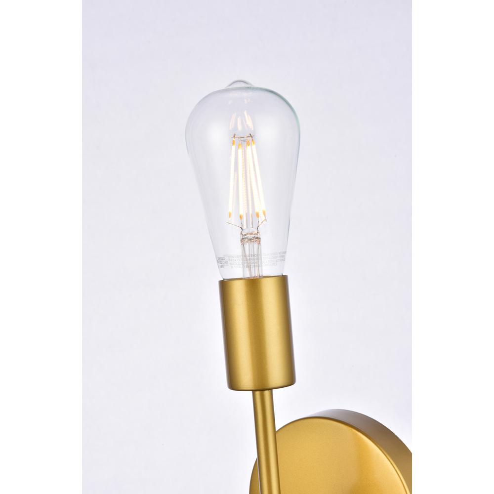 Keely 1 light brass wall sconce. Picture 3