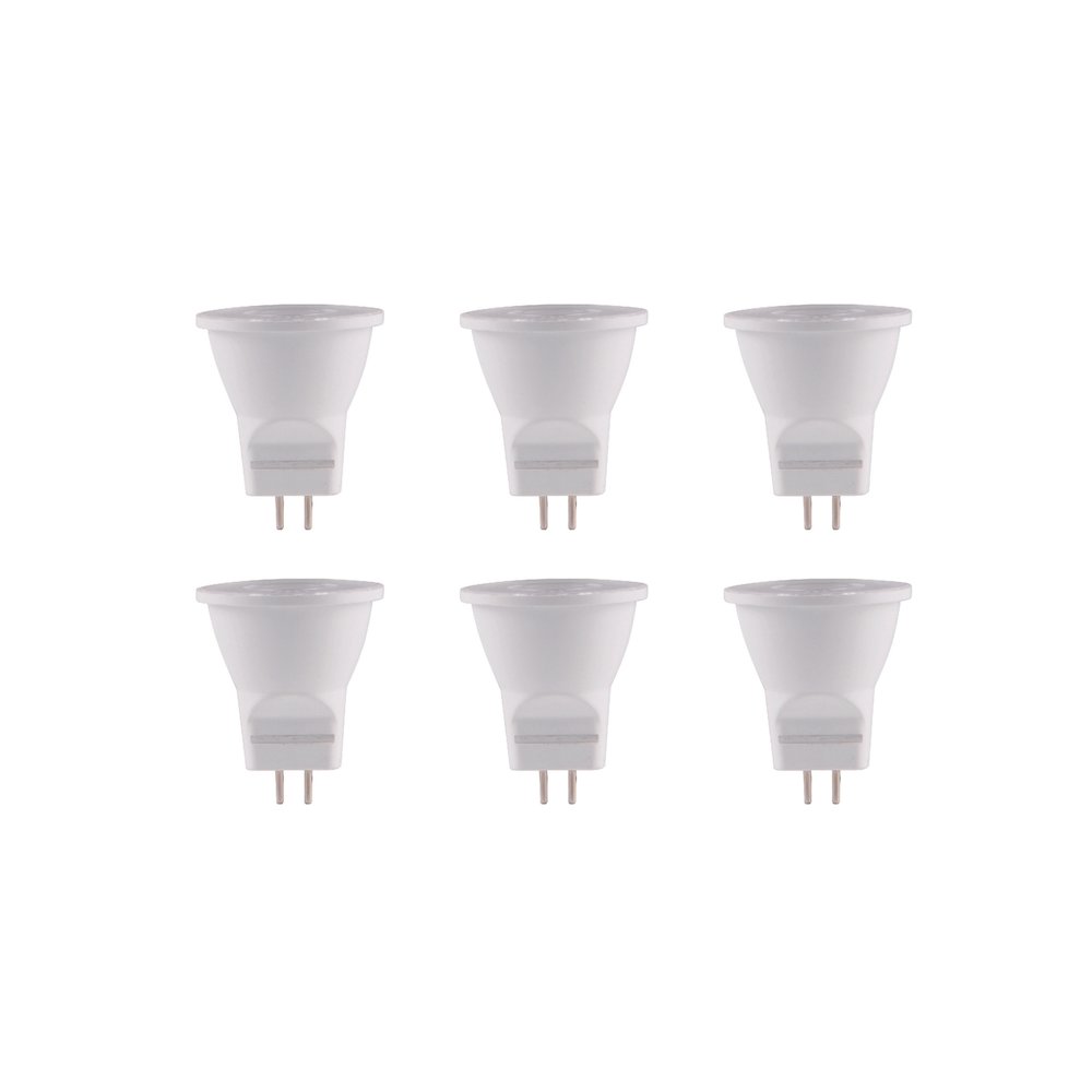 Dimmable 3 W LED MR11 light bulb 3000K pack of 6. Picture 1