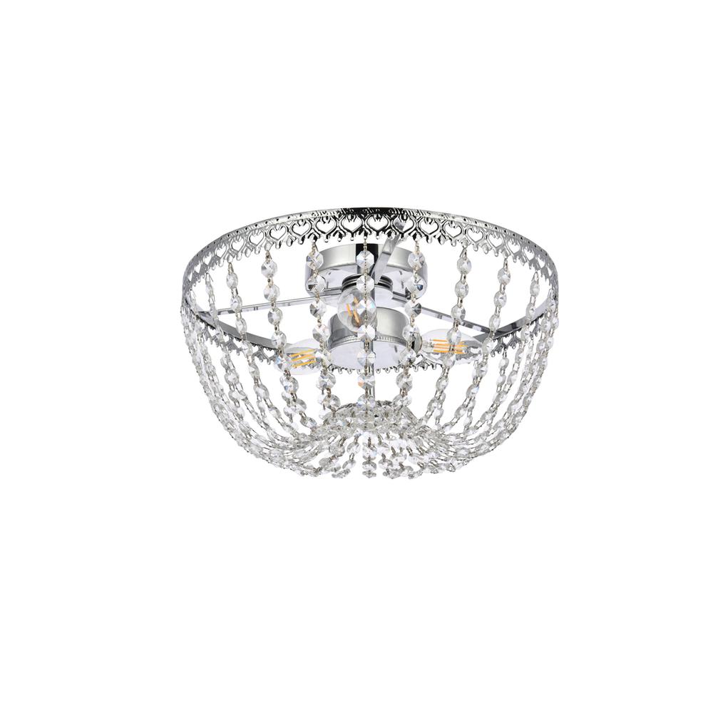 Kylie 14 inch flush mount in chrome. Picture 6