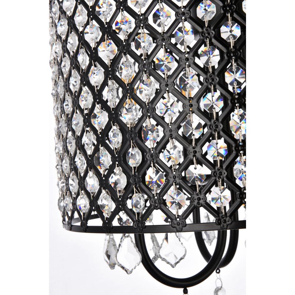 Elise 14 inch flush mount in black. Picture 6