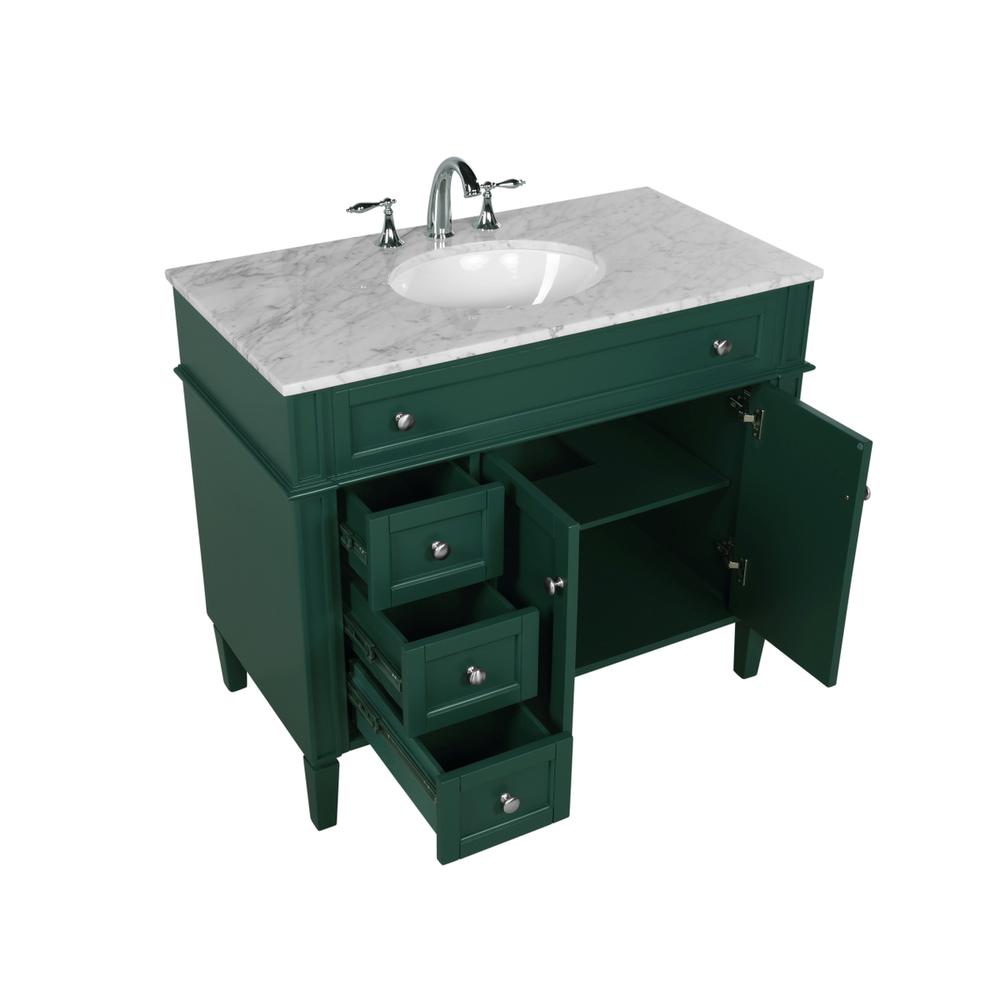 40 inch Single bathroom vanity in green. Picture 9