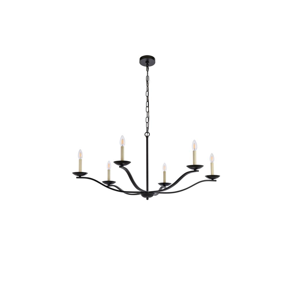Trey 42 inch pendant in black. Picture 6
