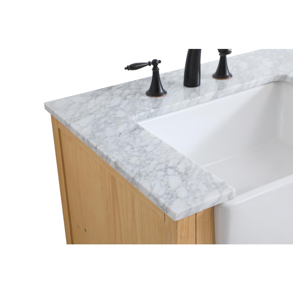 36 inch Single bathroom vanity in natural wood. Picture 11