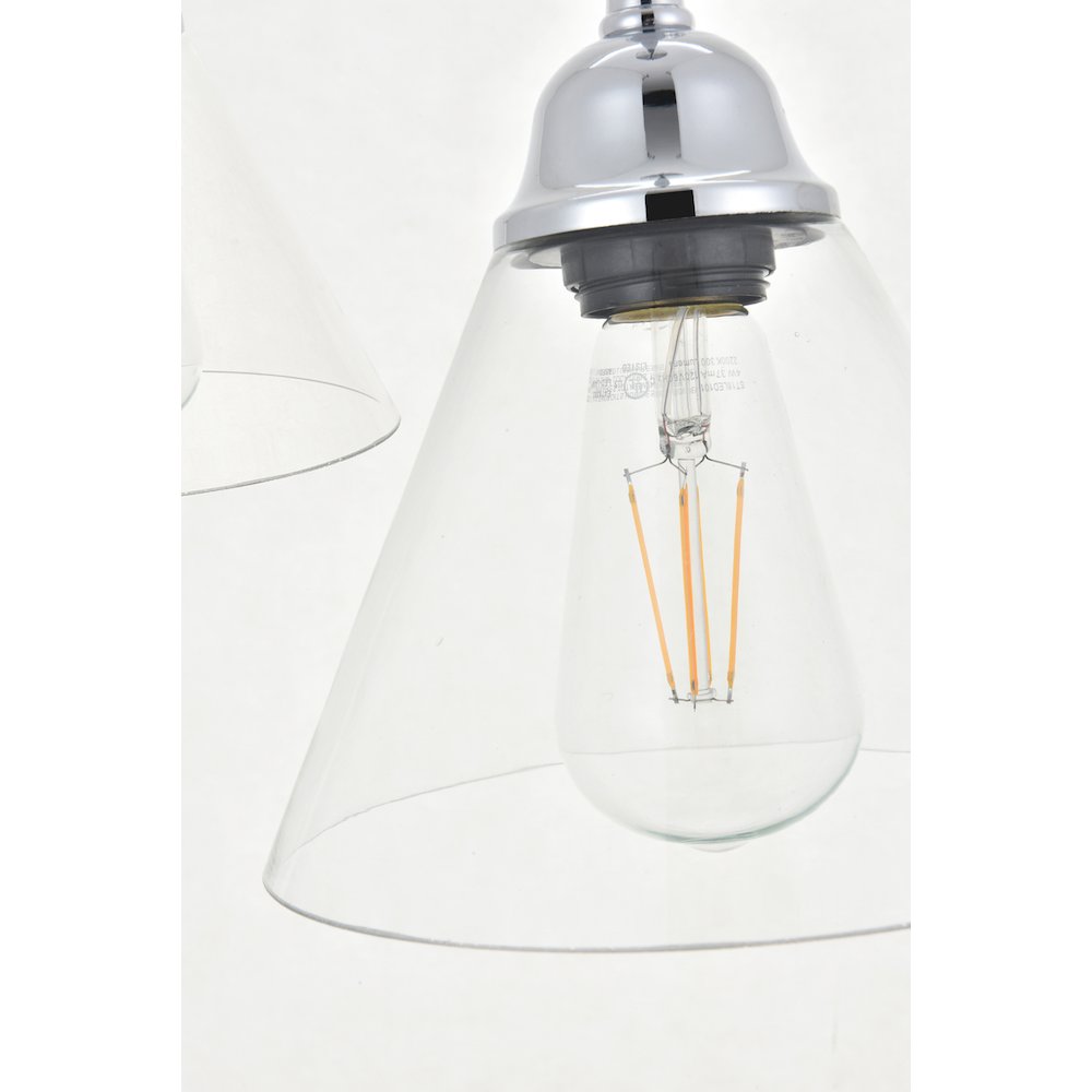 Histoire 5 Light Chrome Pendant. Picture 11