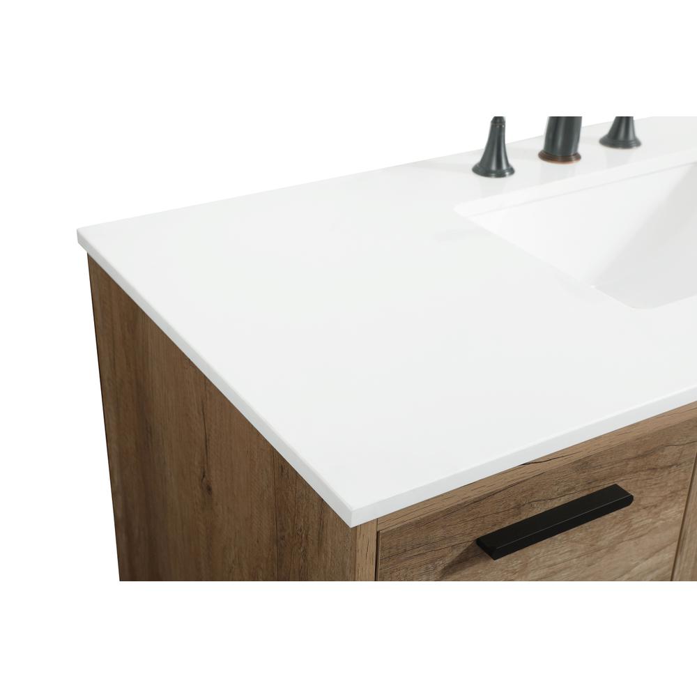 48 inch Single bathroom vanity in natural oak. Picture 11