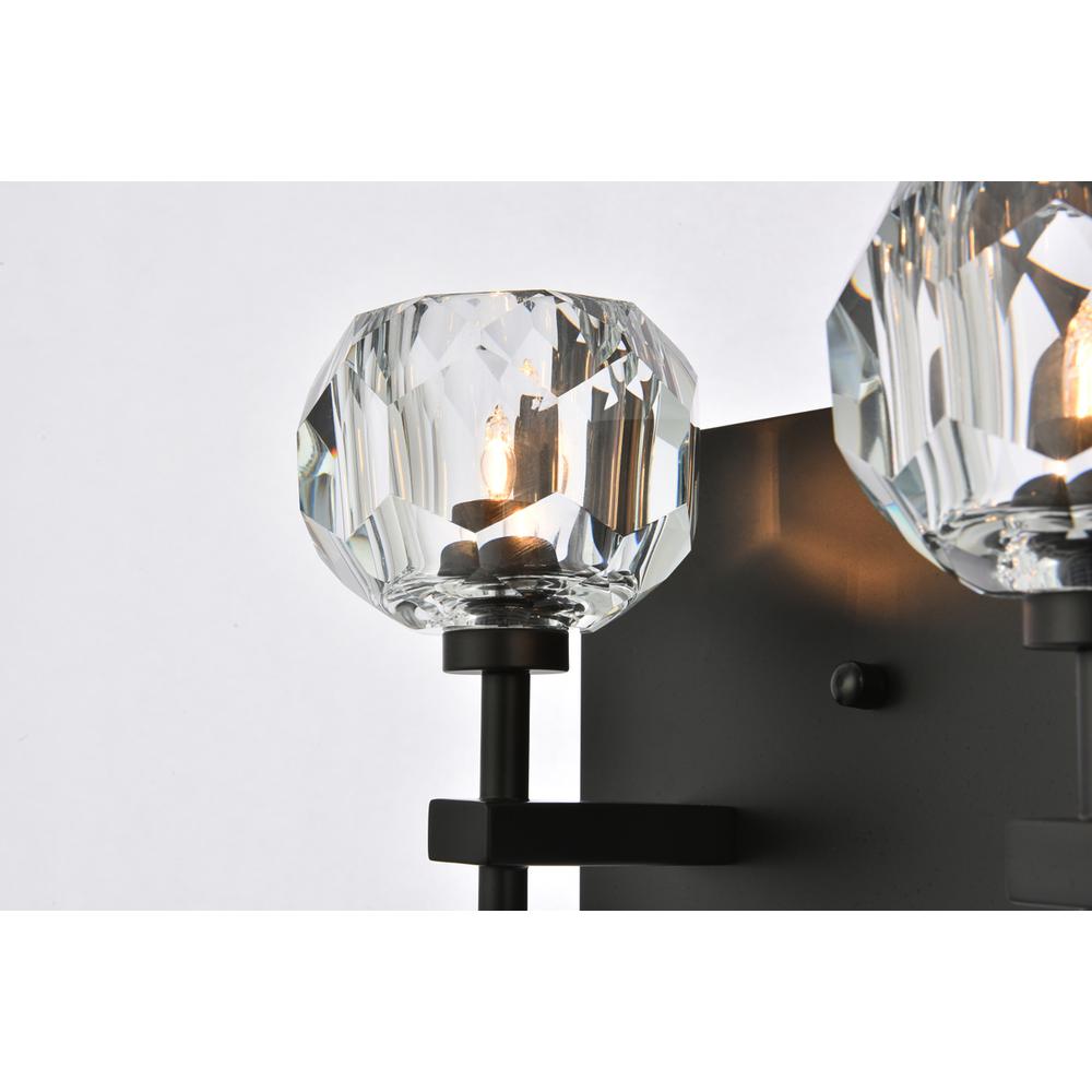 Graham 5 Light Wall Sconce in Black. Picture 3