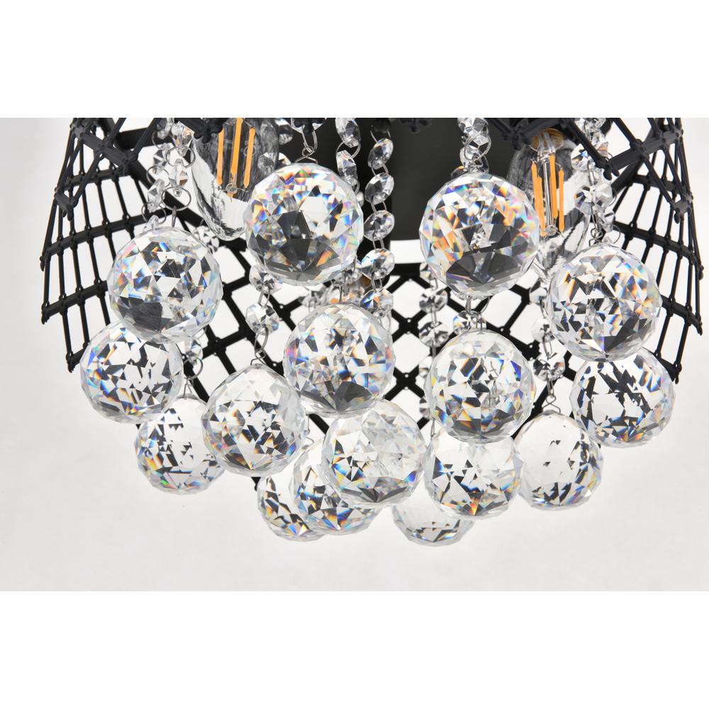 Tully 3 light Matte Black Flush Mount. Picture 9