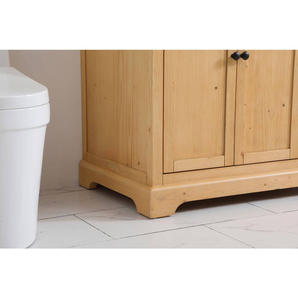 36 inch Single bathroom vanity in natural wood. Picture 6