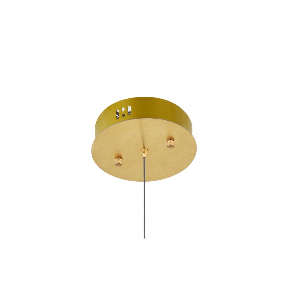 Polaris LED light gold Pendant Clear Royal Cut Crystal. Picture 4